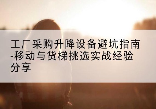 田林移动式升降机怎么选-工厂采购升降设备避坑指南-移动与货梯挑选实战经验分享